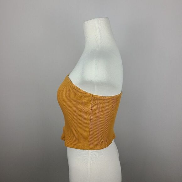 Garage The Essential Orange Ribbed Tube Top Large - Picture 6 of 15